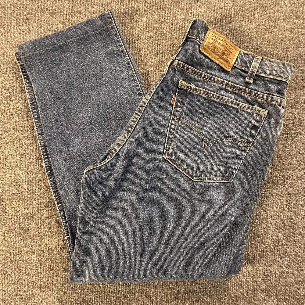 Levis 540 Signature Relaxed Fit Mens Jeans Blue W34 L27 Hemmed  540-0391 #452
